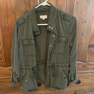 LOFT Dark Green Casual Jacket